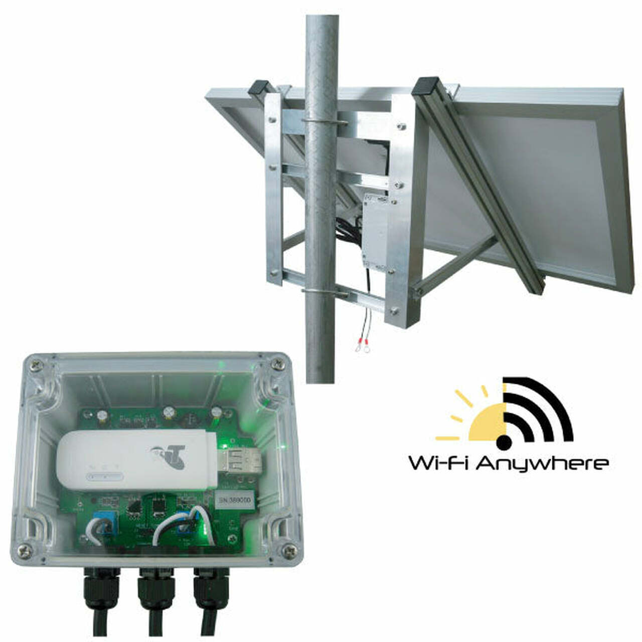 JVA WA100 - 100W Solar Wi-Fi Anywhere™