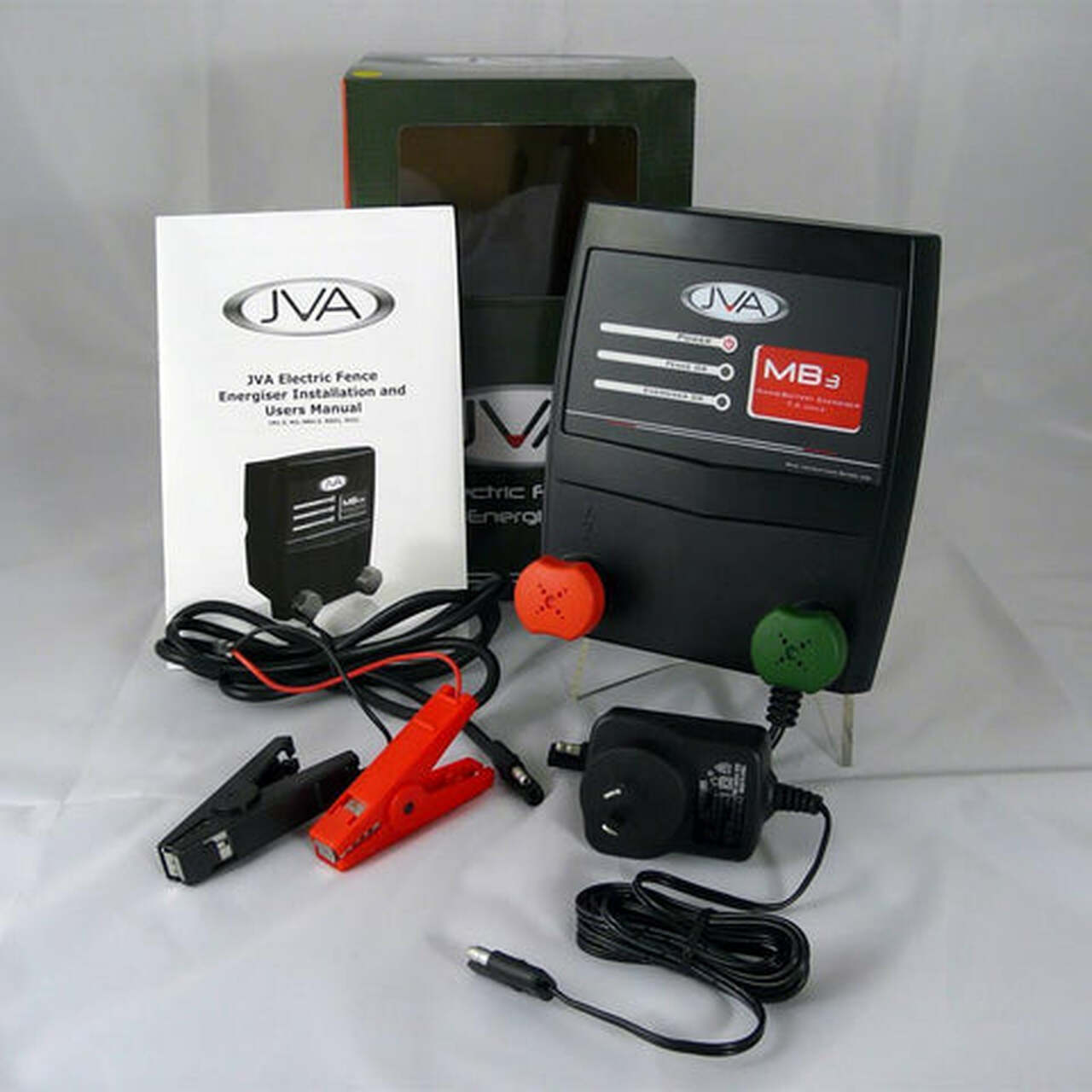 JVA MB3 Energiser with 50W Solar Kit